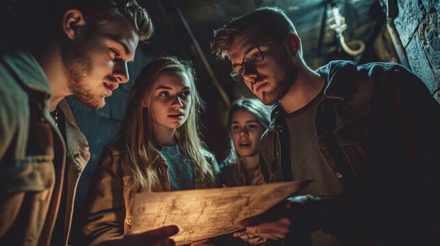 Home a new escape room opened downtown, inviting groups to solve puzzles and complete the game before time ran out
